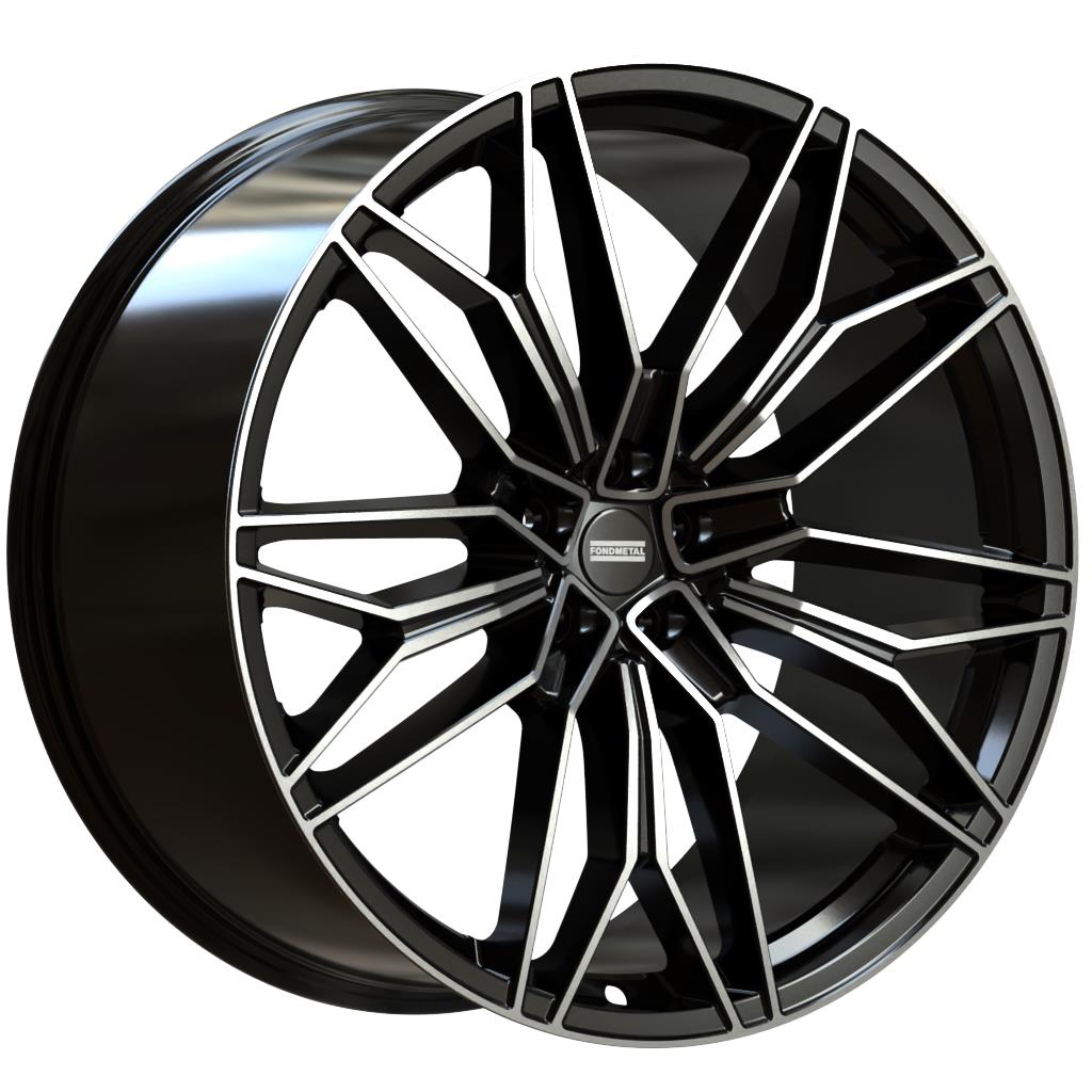 Fondmetal STC-23 Glossy Black Machined 10x23 5x130 ET28 CB71,6 60° 1050 kg RF19989 – tootefoto
