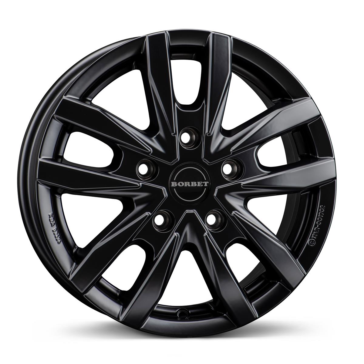 Borbet CW5 Black matt 6x16 5x118 ET68 CB71,1 60° 1350 kg 498153 – tootefoto