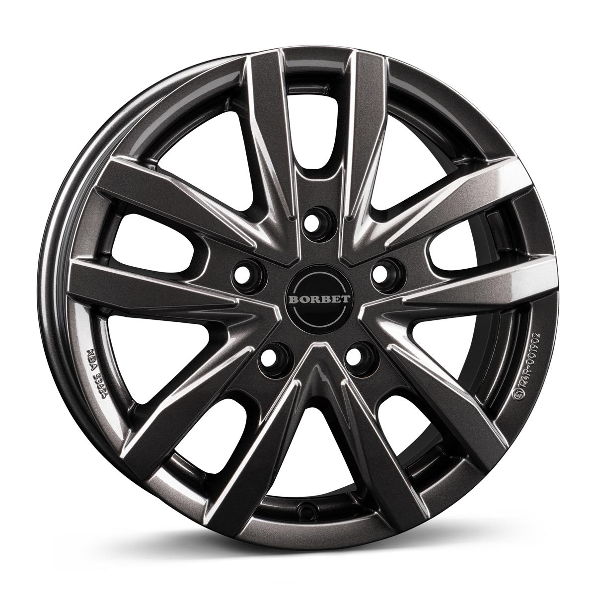 Borbet CW5 mistral anthracite glossy 6x16 5x118 ET68 CB71,1 60° 1350 kg 497705 – tootefoto