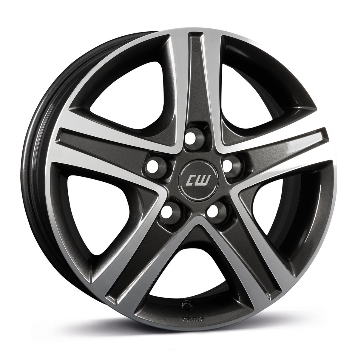 Borbet CWD mistral anthracite glossy polished 6x16 5x130 ET68 CB78,1 60° 1350 kg 496693 – tootefoto