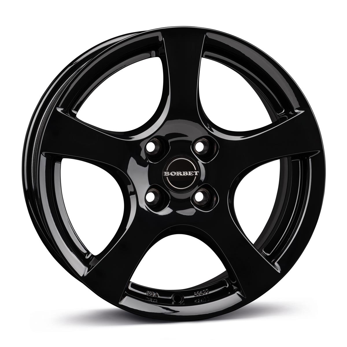 Borbet F black glossy 6x15 4x100 ET40 CB64,1 60° 590 kg 8135633 – tootefoto