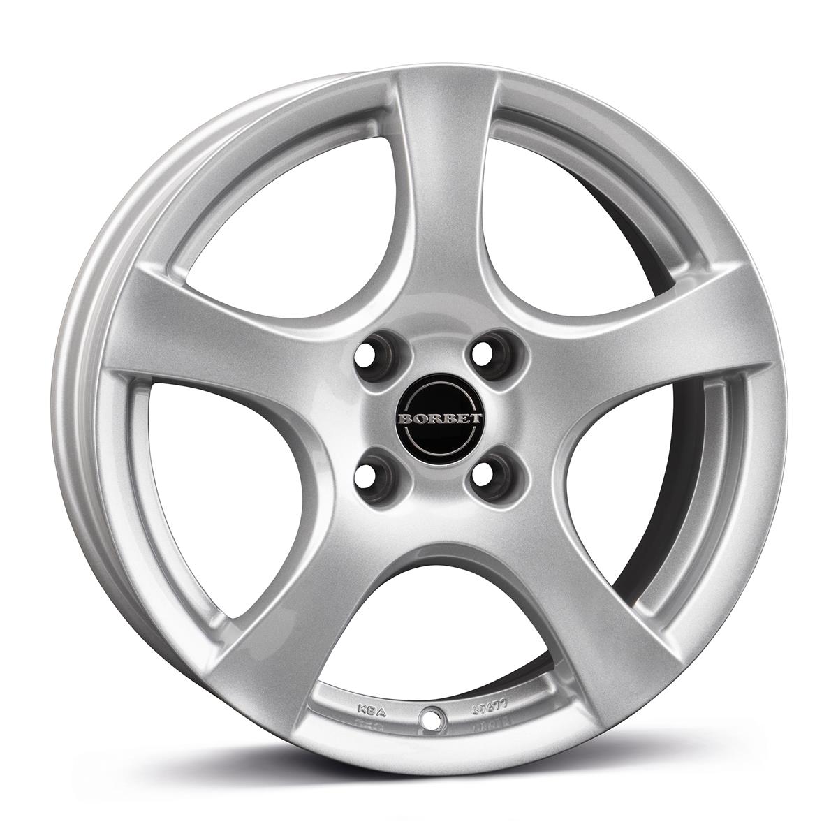 Borbet F brilliant silver 6x15 4x100 ET40 CB64,1 60° 590 kg 8135638 – tootefoto