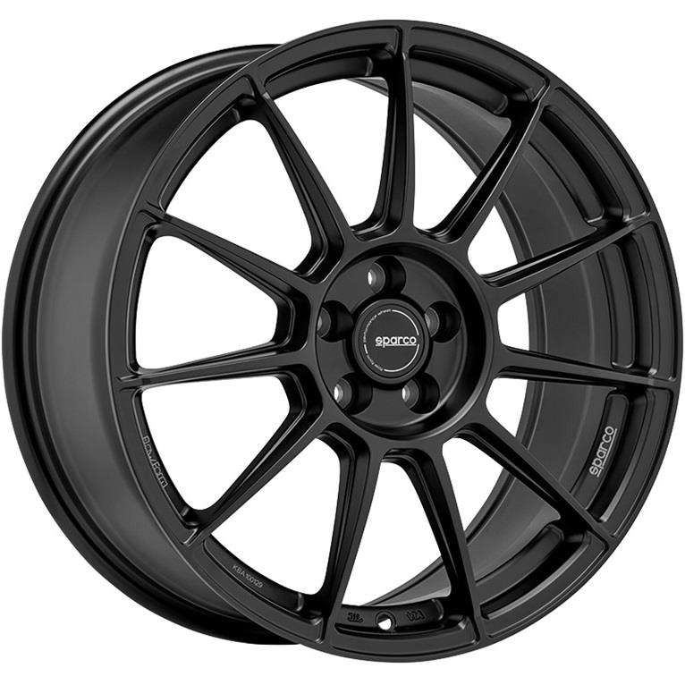 Sparco FF4 Matt Black 10x18 5x112 ET17 CB66,6 60° 630 kg W2912700139 – tootefoto