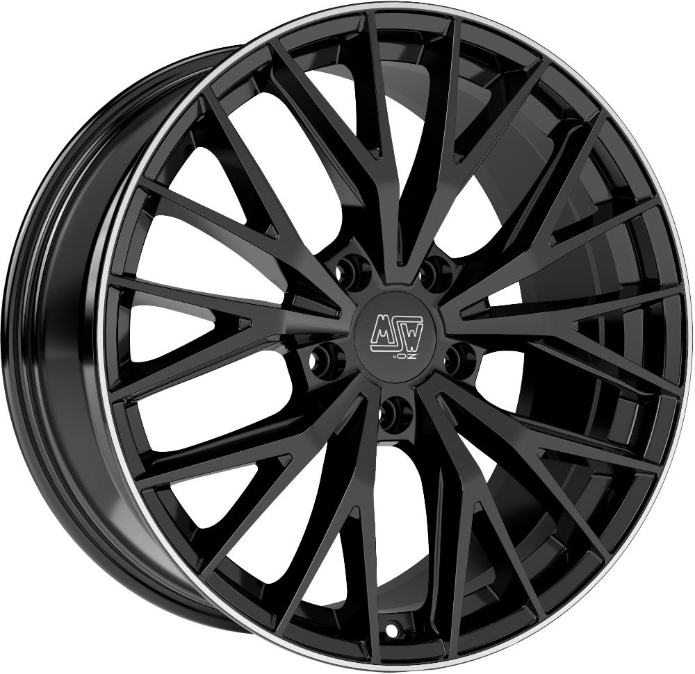 MSW 44 Gloss Black+Diamond Lip 10x20 5x130 ET49 CB66,6 R14 950 kg W19418002TGA – tootefoto