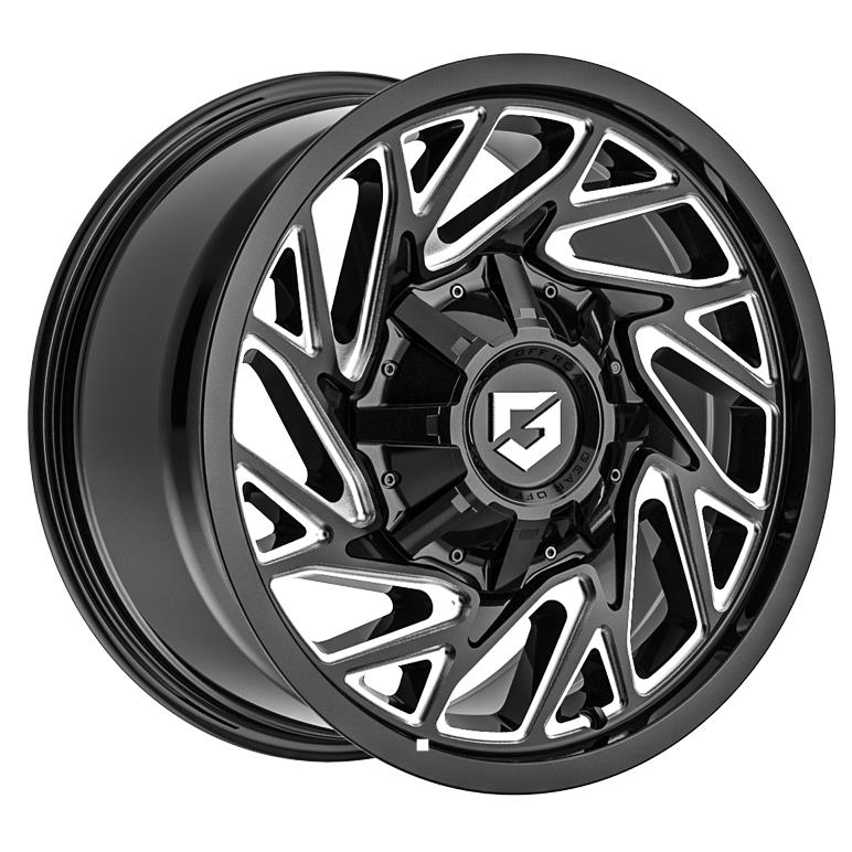 Gear Off Road 769 Sequence Glossy Black Milled 10x20 8x165.1 ET-19 CB125,2 (PCD2: 8x170) 60° 1000 kg RF20569 – tootefoto
