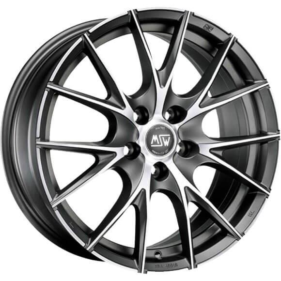 MSW 25 Matt Titanium Full Polished 6x15 4x100 ET42 CB63.3 60° 580 kg W19219501P2 – tootefoto