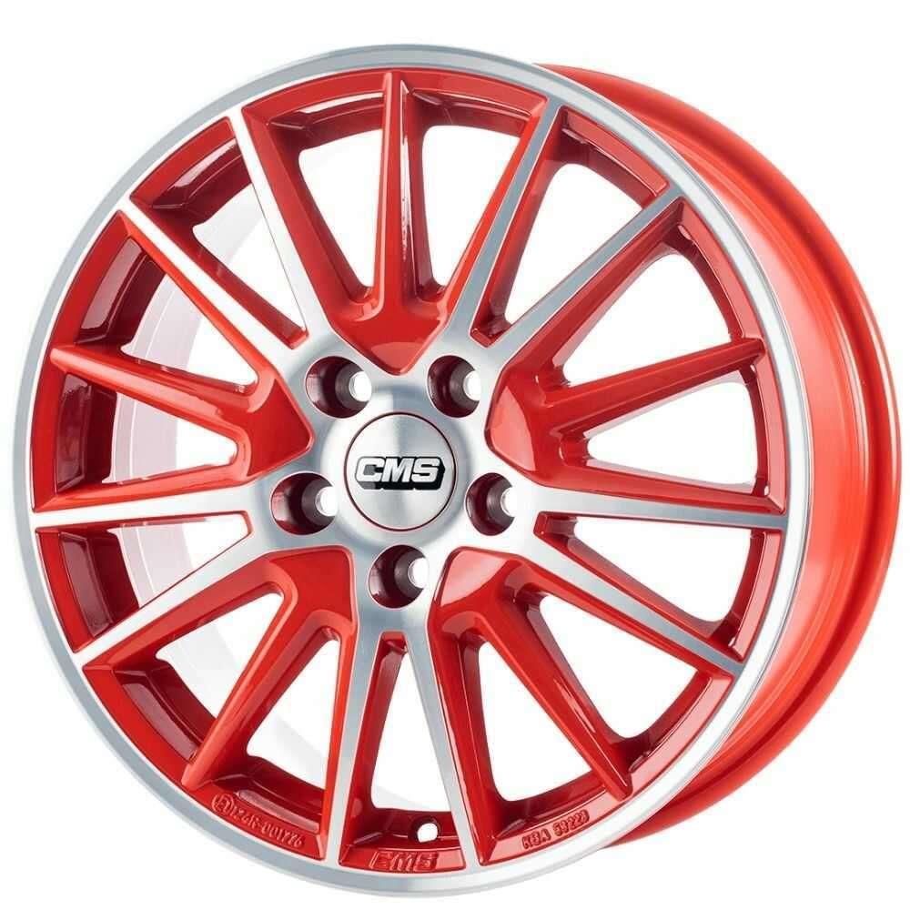 CMS C23 Diamond Red Gloss 6x15 4x100 ET47 CB54,1 60° 600 kg C23 605 47 26 DRED – tootefoto