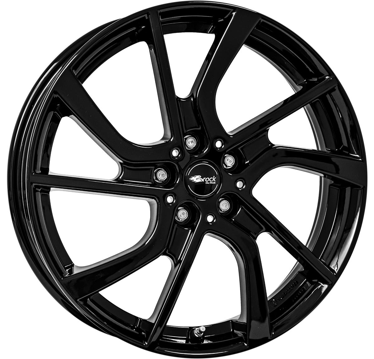 Brock eB1 Schwarz Glanz (SG) 5x19 5x112 ET28 CB66,6 60° 520 kg 344510 – tootefoto