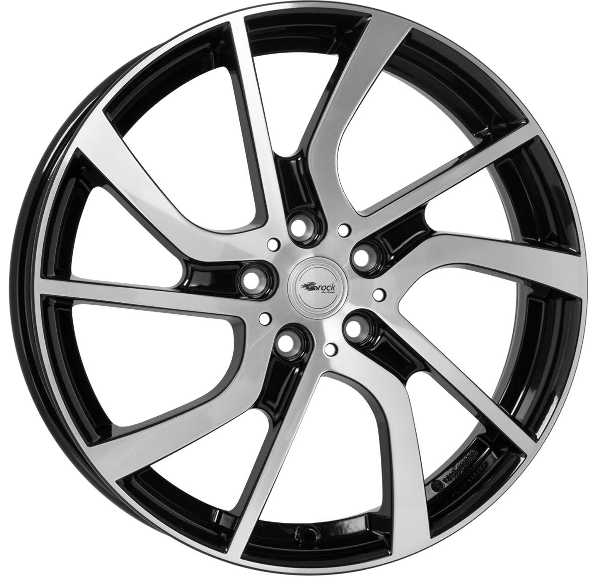 Brock eB1 Schwarz Glanz Voll-Poliert (SGVP) 5x19 5x112 ET28 CB66,6 60° 520 kg 331367 – tootefoto